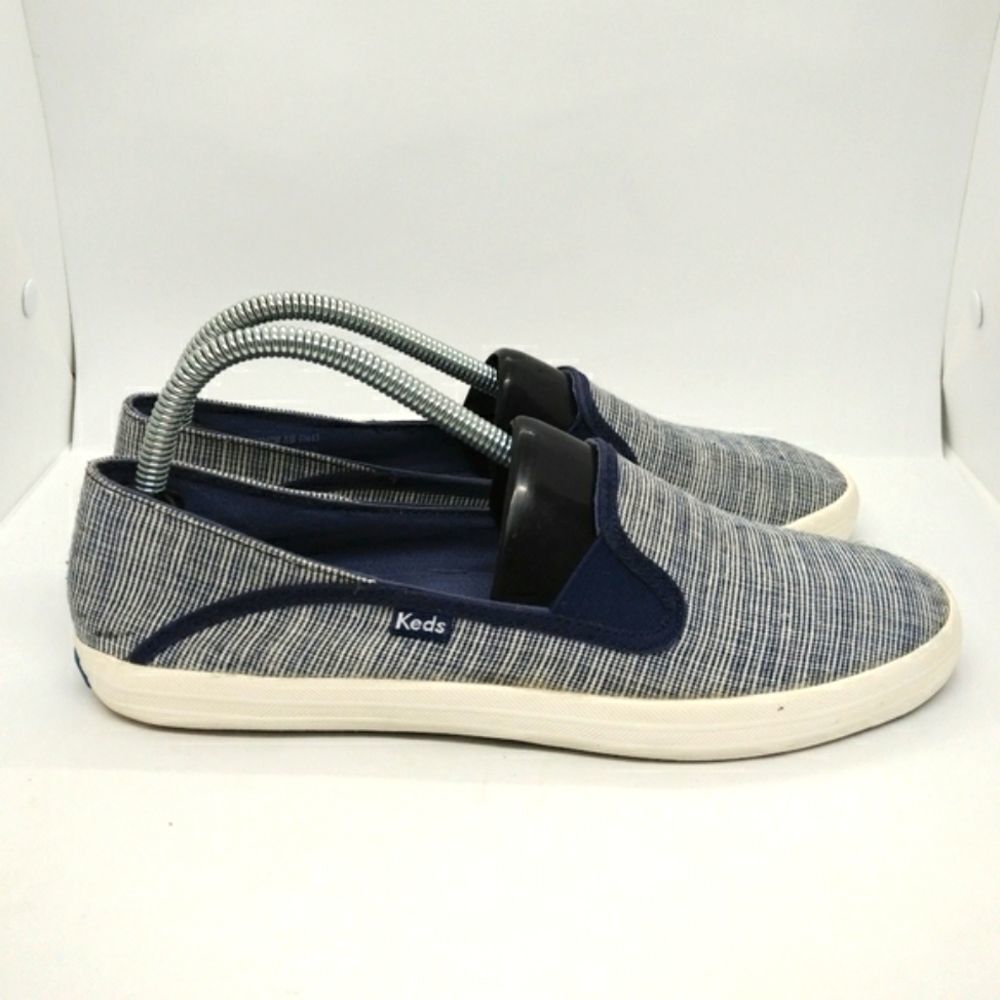 Keds‎ Women's Casual Slip On Shoes Sneakers Size 9.5 Blue, White